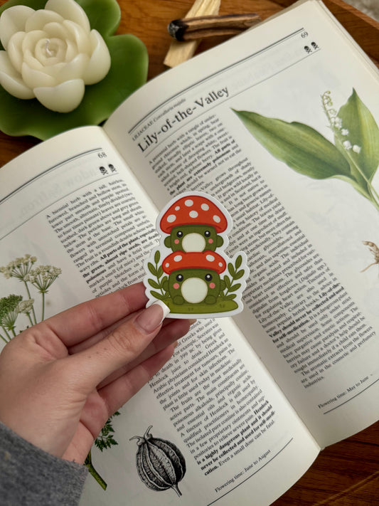 Mushroom Frog Sticker