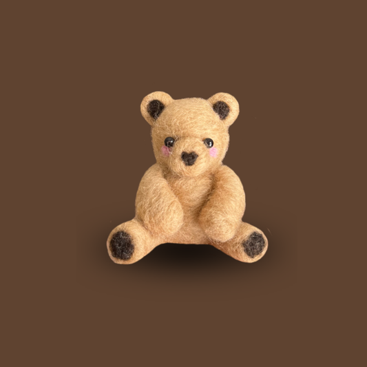 Beginner Needle Felting Kit – Brambles the Bear