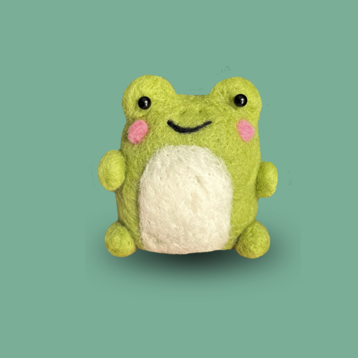 Beginner Needle Felting Kit – Freckles the Frog