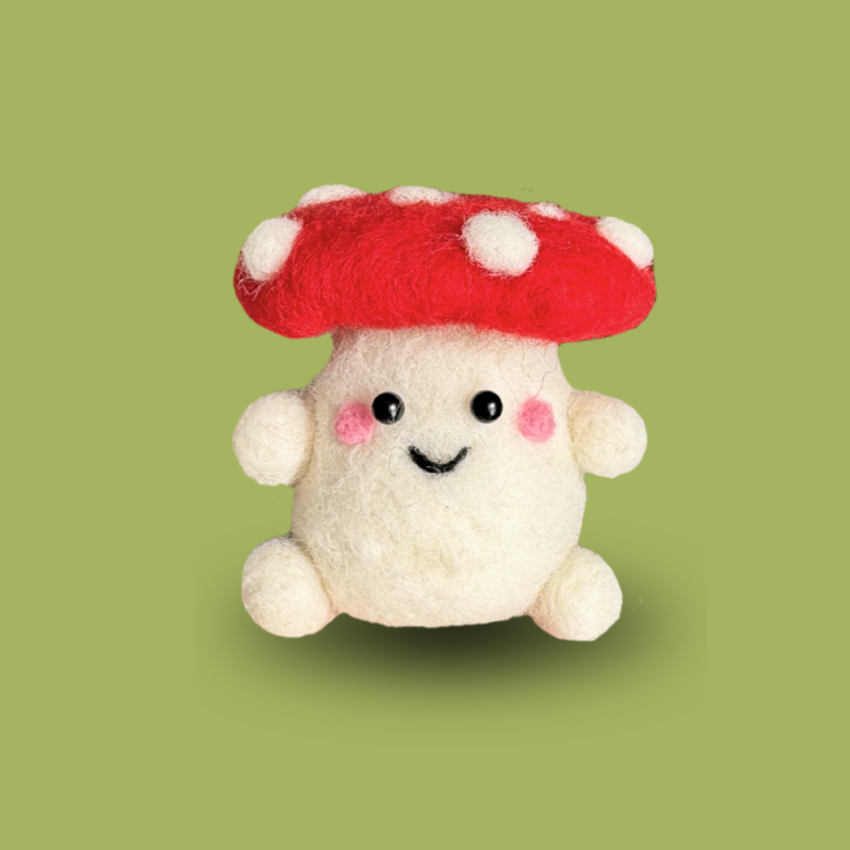 Beginner Needle Felting Kit – Milo the Mushroom